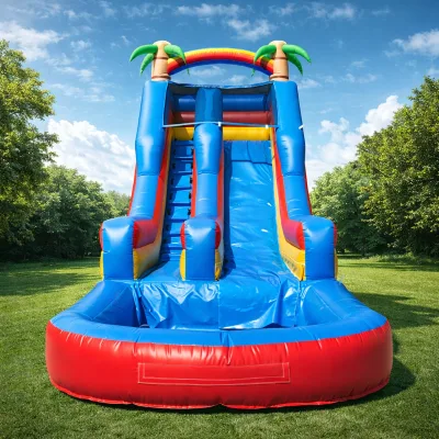 Commercial Inflatable Dry Slide Giant Outdoor PVC Custom OEM for Rental
