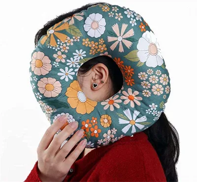 High Quality Adjustable Donut Cushion with Hole Soft Ear Piercing Pillow for Side Sleepers Maternity Age Range