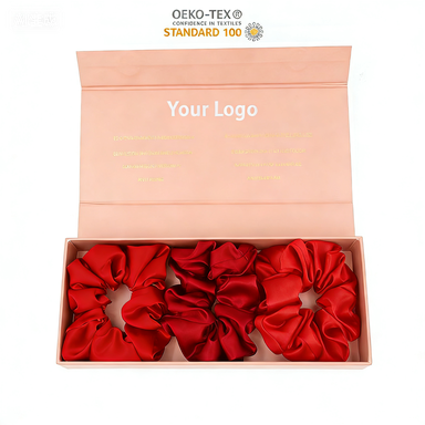 Elegant Smooth 100% Mulberry Silk Scrunchy Strong Hold Bath Headband for Everyday Party and Wedding