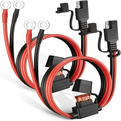 16AWG Quick Disconnect SAE to O-Ring Terminal Harness for Battery Maintainer Motorcycle