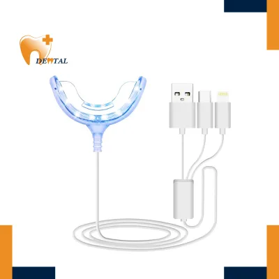 Home Use Teeth Whitening Devices Accelerator Light Mouth Tray Whitening Enhancer Includes Connected Trays for Convenient Use