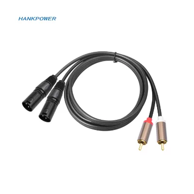 2 RCA Male to 2 XLR Male Audio Cable Dual RCA to Dual XLR Balanced Adapter 1.5m 3m