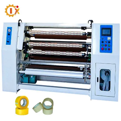 GL-213 High Efficient Super clear Fully Automatic Stationary Tape Slitting Machine Tension Control Slitting Rewinding Machine
