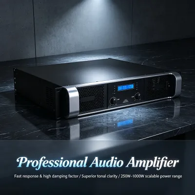 Nightclub KTV Professional 2 Channel Power Amplifier Low Noise High Power Audio Amplifier for Passive Speaker System