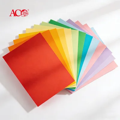 ACO Color Copy Paper A4 Electrostatic 100 Sheets MultiColor Coloful Document Printing Handicraft China Supplier OEM