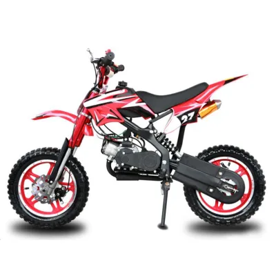 HQ Super Mini Pocket Dirt Bike 49cc 2 Stroke Air-cooled 45km/h Max Speed Chain Drive 2.50-10 Tires