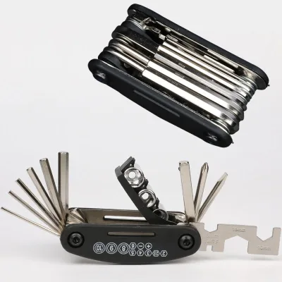 Cheap Wholesale High Quality 15 in 1 Multifunctional Bicycle Cycling Bike Repair Tool Set Bicycle Repair Tool Kit