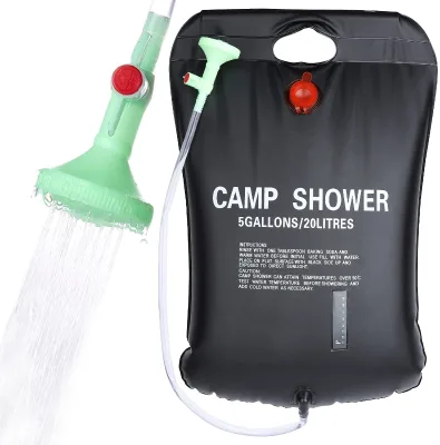 20L or 25L Outdoor PVC Travelling Beach Portable Pool Camping Solar Shower Heating Water Bag
