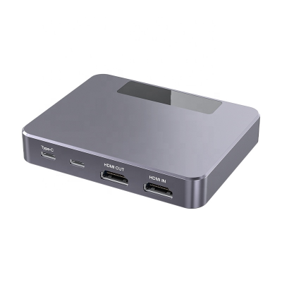 Video Recording and Live Broadcast Video Audio Game Capture Card 4k for Hdmi Full Hd 1080p Video Capture 60fps