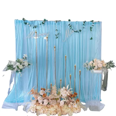 Tulle Wedding Decoration Ceiling Drape Valance Fabric Window Curtain for Living Room Blackout Hall Bedroom Curtains