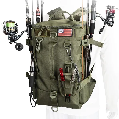 Mutil-functional Large Capacity Tackle Bag Fishing With Rod Holders Fishing Duffle Bag