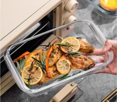 Glass Food Storage Containers with Lids Are Ideal for Storing Food Vegetables or Fruits