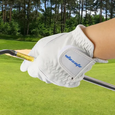 Hot Selling Factory Price Wholesale Customized logo Nano Breathable Soft Men's White Outdoor Sports Golf Gloves