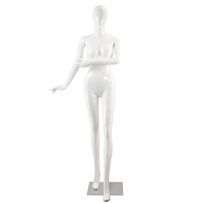 Fashion abstract plastic standing glossy female manikin mannequin for dresses