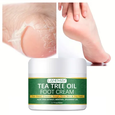 Hot Selling Hydrating Nourishing Moisturizing LANEMAY Tea Tree Oil Foot Cream