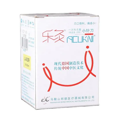 LeJiu Brand 100 PCS Less Pain Stainless Steel Aluminium Handle Acupotomy Needles 25-100mm Length 0.4-0.8mm Diameter CE Certified