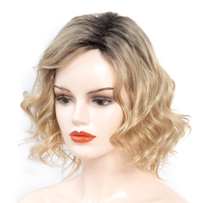 13 Inch Short BOB Water Wave Synthetic Hair Available Wig for Women Heat Resistant Fiber Daily False Hair Synthetic Short Wigs