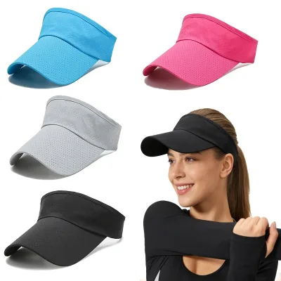 Breathable Perforated Sports Visor Sandwich Visor Empty Top Hat for Men Women