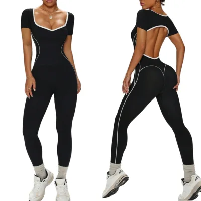 High-End Solid Sports Bra Yoga Bra with U-Shaped Back Running Fitness Yoga Wear Breathable Seamless Yoga Set Bodysuit