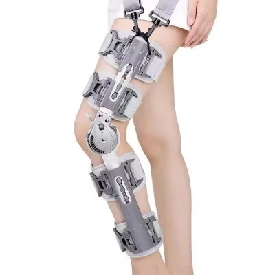 Adjustable Hinged Orthopedic Knee Stabilizer Adults Protective Leg Support