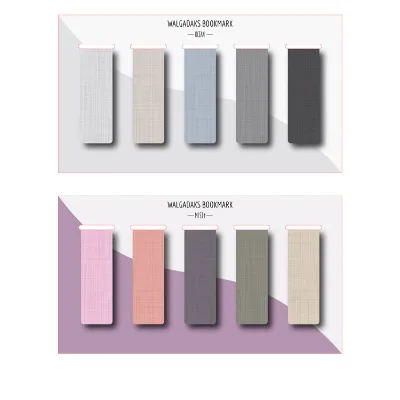 Creative Double-sided Magnetic 6Colors Students Library Reading Tools School Simple Stationery Supplies Supply Magnet Book Mark