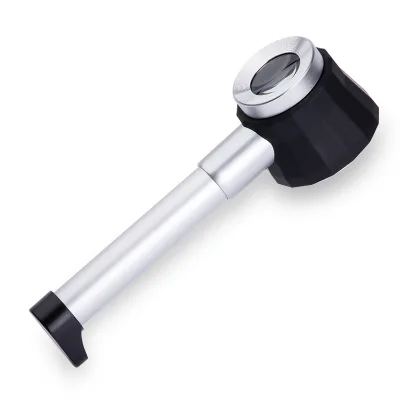 High Quality 45x Optical Instruments Magnifying Glass with LED Light Handheld High Power Jewelry Appraisal Scale Magnifier