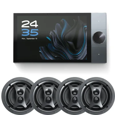 AISpeaker OEM High-end S10 Smart Home Theater System with 4 Speakers WiFi 5G+2.4G for ZigBee3.0 Tuya APP Remote Control