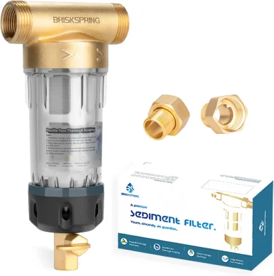 Brass Pre Filter Water Prefilter with Stainless Steel Mesh Washable Removing Sediment Brass Water Pre Filter