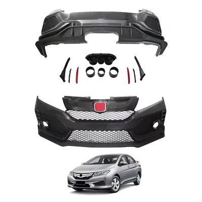 Factory Direct Sales Type R Style Car Bumper Lip Body Kit for HONDA City 2015-2019