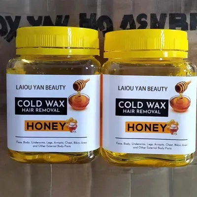 M Honey-Based Beeswax Hair Removal Wax 300g Gentle Soothing Cleansing for Underarms Arms Full-Body Use-Jar Packaging