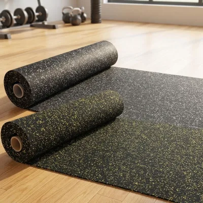 Waterproof Anti-Slip Gym Rubber Flooring Rolls 2mm-12mm Rubber Mat for Gym Equipment
