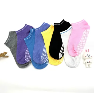 Pilates Socks Non-Slip Women Tube Yoga Socks Cotton Silicon Sport Anti Slip Pilates Socks