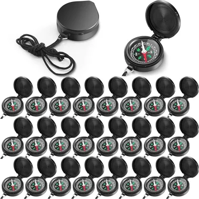 Mini Compass Handheld Compasses Outdoor Camping Night Fishing Hiking Climbing Survival Emergency Navigation Tool