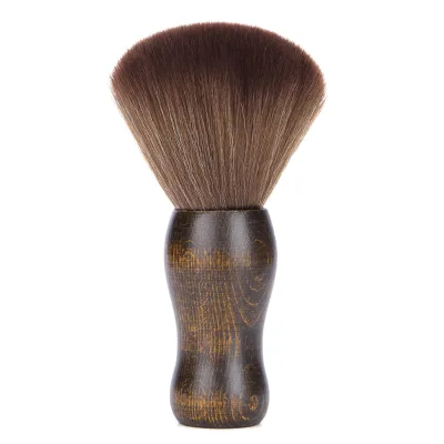 Hot Sell Soft Large Hair Cutting Face Neck Duster Brush Professional Salon Barber Vegan Fiber Wooden Handle JDK Model JDK072239