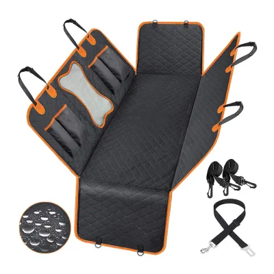 Water-Resistant Pet Supplies Hard Bottom Back Seat Dog Car Cover for Dogs, Cars Trucks and SUVs