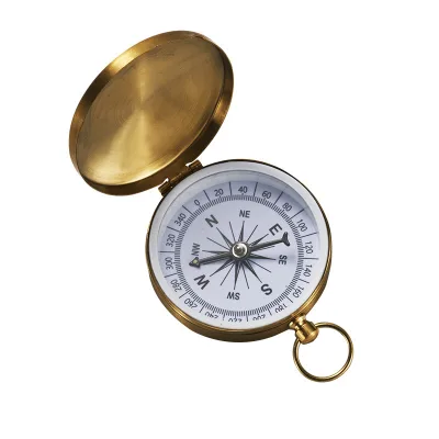 Vintage Brass Pocket Compass for gift Survival Hiking & Mountain-climbing