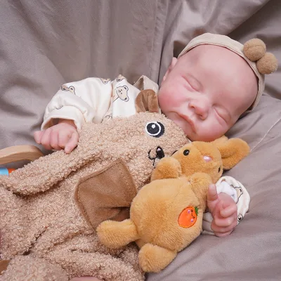 Solid Platinum Silicone Toy Baby Artist Collection 45cm Soft Silicone Reborn Doll Painted Handmade Reborn Dolls 100% Silicone