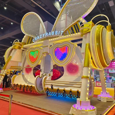 Kids Outdoor Cartoon Rabit Design Crazy Rabit Swing for Children Playground Theme Park