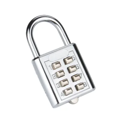 CH-601 AIWA 8 Numbers Push Button Fingerprint Padlock