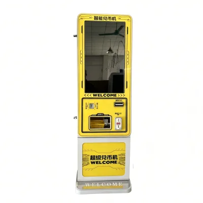 Factory Price Wholesale Mini Metal & Plastic Coin Exchange Machine for Laundromat Arcade Game Center Accepts Euro Dollar Notes