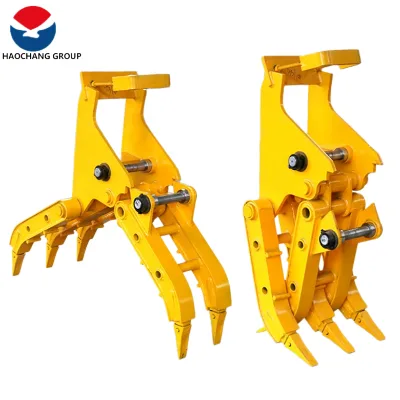 Mechanical Grapple Attachment for 6 Ton to 25 Ton Mini Excavator Heavy Duty Stone Wood Grab Bucket