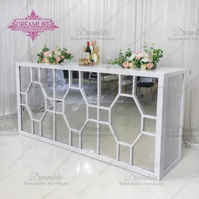 Bar Table Counter Fold Bar Table White Luxury Modern Design Modern Outdoor Party Metal Pedestal Durable