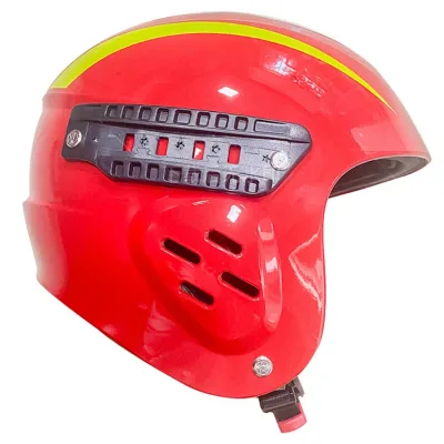 Lightweight Adjustable Durable ABS Shell Water Rescue Helmet 8 Suspension Points Good Drainage Ventilation for Firefighter Flood
