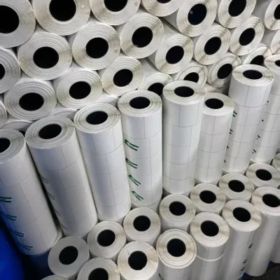 100% Primary Pulp Self Adhesive Sticker Paper Label 4 Inch Thermal Label Paper  Hot Melt Glue Sticker