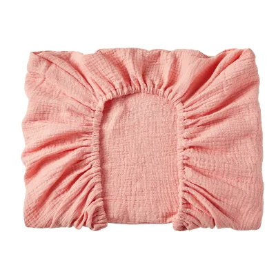 Muslin Changing Pad Cover 100% Cotton Fitted Baby Diaper Changing Table Soft and Breathable for Standard Changing Table 32"x16"