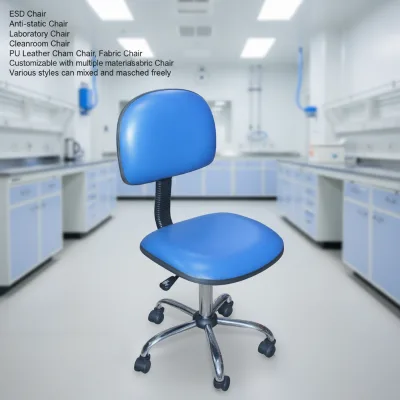 Adjustable Modern Anti-Static PU Bathroom Use Aluminium Frame Industrial Office ESD Chair