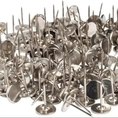 LM 16MM Smooth Flathead Pins for Retail Security Tags EAS Loss Prevention 58kHz/8.2MHz 1000 Count Compatible Theft Prevention