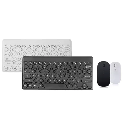 Factory Direct Selling Keyboard and Mouse Set Mini Portable Chocolate Key Mute Matte Wireless Keyboard and Mouse