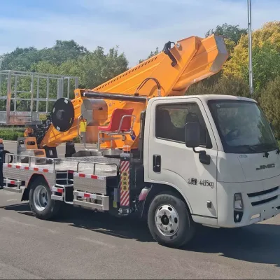 Versatile mobile 60m aerial lift truck movable hydraulic aerial lifting platform cheap