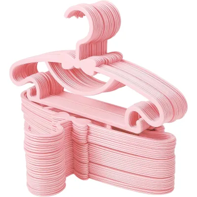 Wholesale Fancy Color Non Slip Baby Clothing Rack Bowknot Plastic Children Hangers